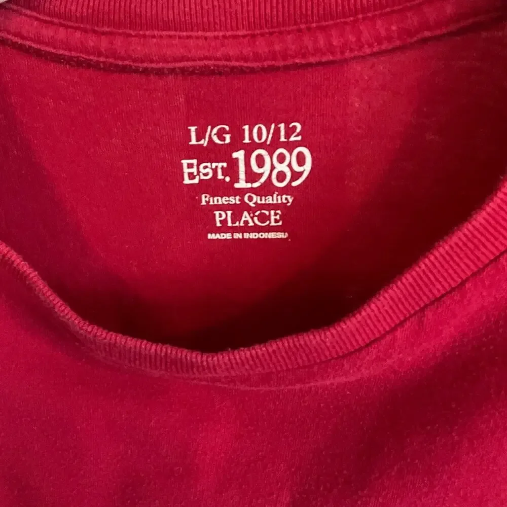 Boys Children’s place short sleeve shirt size L 10/12